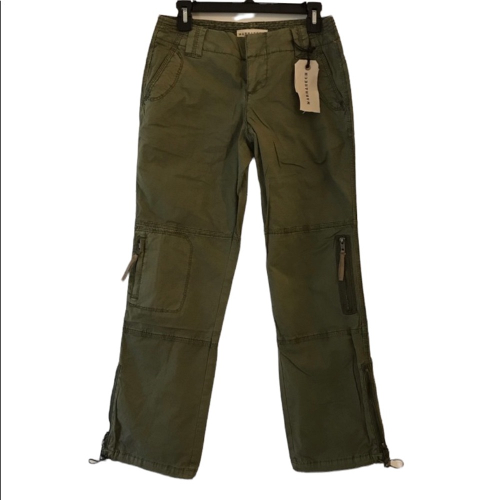Anthropologie Marrakech Fern Green Cargo Pants 26